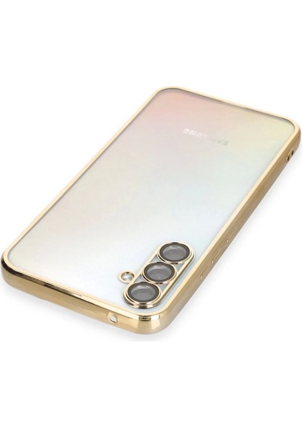Bfs Samsung Galaxy A34 5g Kılıf Lensli Silikon - Gold modelleri