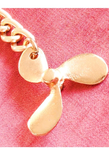 Metal Tekne Pervanesi Sarı Anahtarlık fırsatları