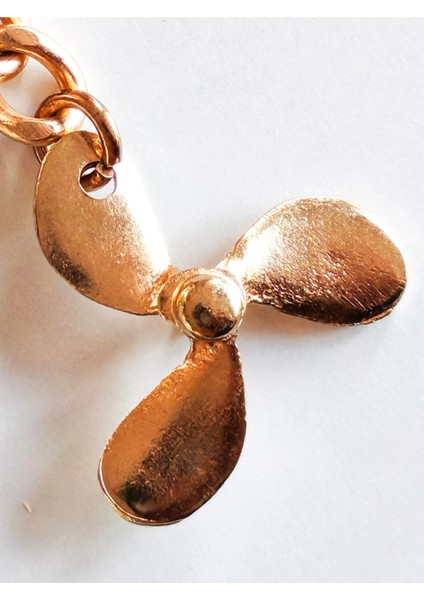 Metal Tekne Pervanesi Sarı Anahtarlık indirimleri