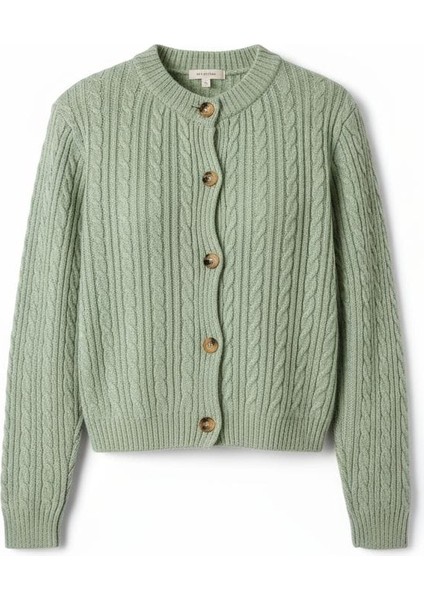 Bisiklet Yaka Düğmeli Kadın Hırka Kazak fiyatları