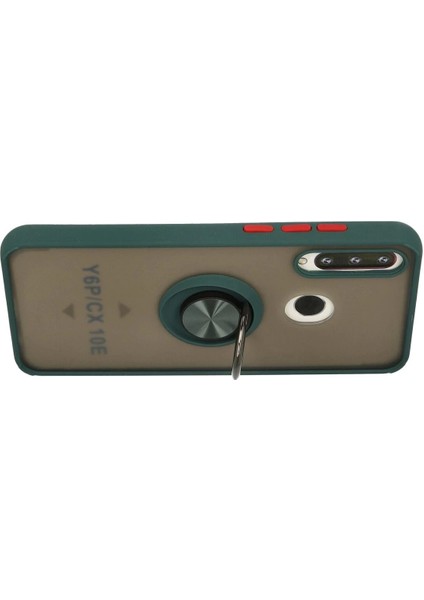Bfs Huawei Y6P Kılıf Montreal Yüzüklü Silikon Kapak - Yeşil modelleri
