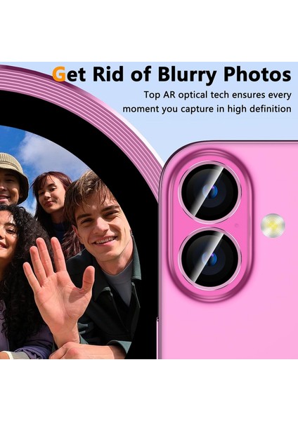 Apple iPhone 16 Parmak Izi Bırakmayan Safir Anti-Reflective Sapphire Vault Kamera Lens Koruyucu fırsatları