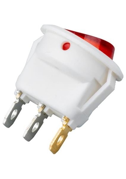 IC-131B Yuvarlak Işıklı Anahtar On-Off 3p Beyaz modelleri