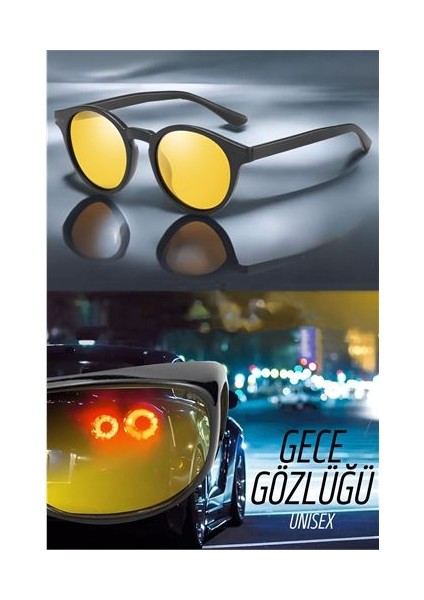 Parlama Önleyici Gece Sürüş Görüş Gözlüğü Sis Far Işık Önleyici Anti-Fog Gözlük