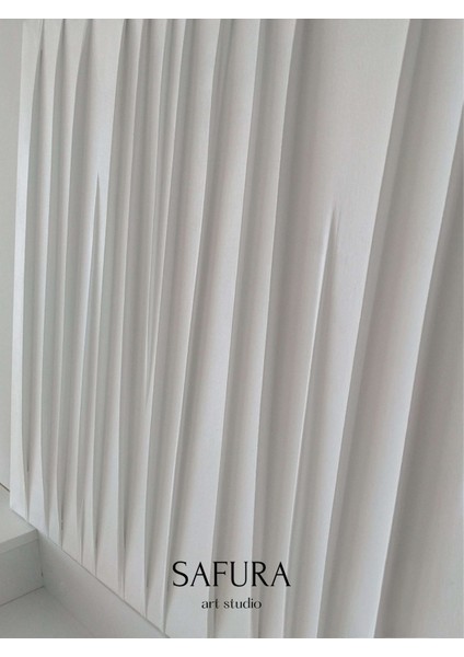 Dokulu Tablo – El Yapımı 3 Boyutlu Alçı Minimalist Dekor, Modern Iskandinav Duvar Sanatı (Esinti) fiyatları