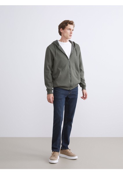 Yeni Sezon Kapüşonlu Uzun Kollu Erkek Fermuarlı Sweatshirt fiyatları