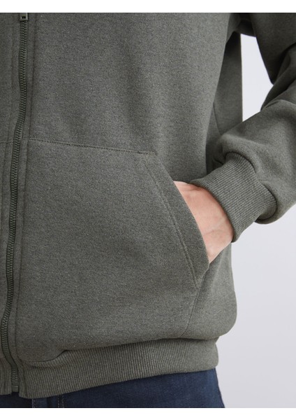 Yeni Sezon Kapüşonlu Uzun Kollu Erkek Fermuarlı Sweatshirt fırsatları