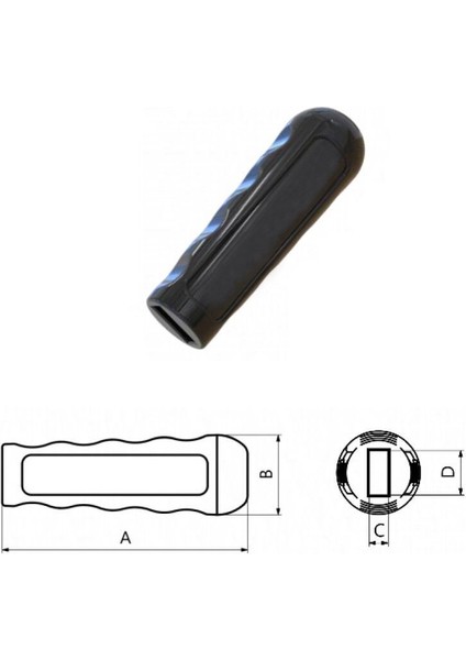 901-2-S Tutma Sapı Siyah 23875