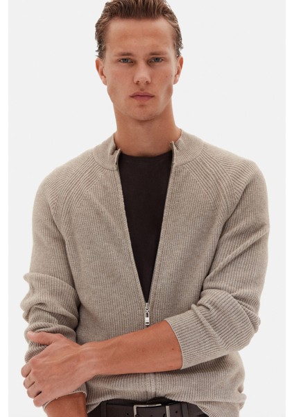 Slim Fit Vizon Selanik Örgü Hirka fiyatları