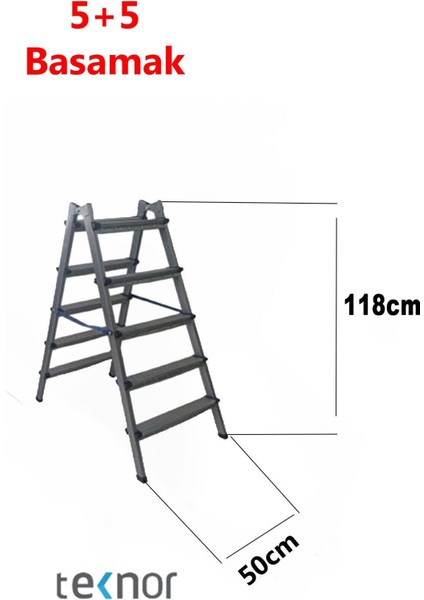 Çift Taraflı Dayanıklı Metal Basamaklı Merdiven fiyatları
