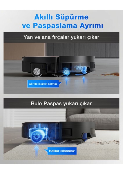 DEEBOT X11 Pro Omni Robot Süpürge ve Paspas PowerBoost