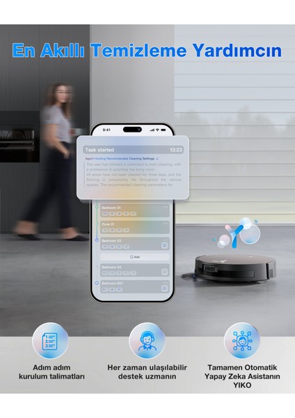DEEBOT X11 Pro Omni Robot Süpürge ve Paspas PowerBoost