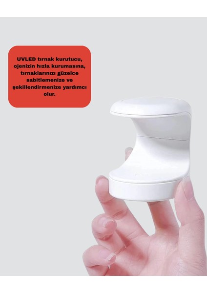 Mini Tırnak Kurutucu – Hızlı Kurutma Için Uvled Işık Teknolojisi fırsatları