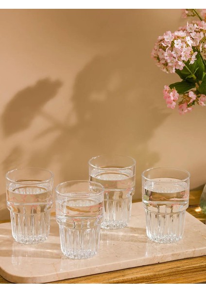 Cam Bardak Seti 4'lü 380 ml (W5)