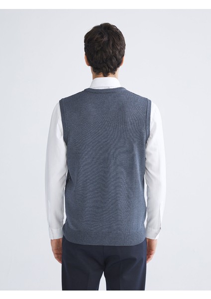 Yeni Sezon Standart Kalıp V Yaka Erkek Triko Süveter fırsatları