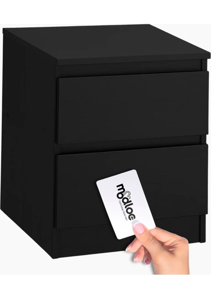 NFC Akıllı Kilitli Kartlı Gizli Bölmeli Kasa Komodin -%100 MDF – Para, Takı ve Tabanca Saklama Mobilyası (Kurulu Gönderilir ) fiyatları