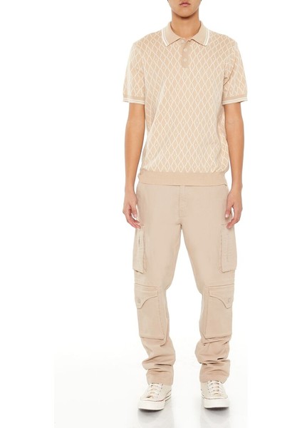 Geometrik Triko Polo Yaka Tişört fırsatları