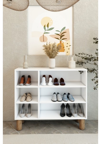 Bohem 90 cm 3 Kapaklı Ayakkabılık – Mdf Mebran Kapaklı Dolap | Vestiyer | Portmanto modelleri