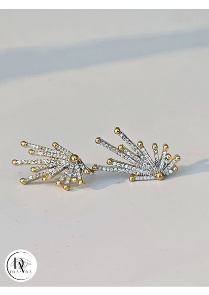 Glow Earrings – Gold Kaplama Taş Detaylı Kadın Küpe (KOD-333) modelleri
