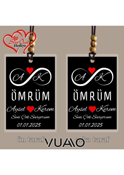 Kişiye Özel Isimli, Fotoğraflı ve Sözlü Araba Süsü - Araba Dikiz Aynası Süsü - Size Özel Hediye fiyatları