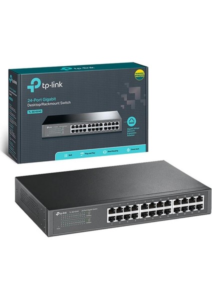 Tp-Link TL-SG1024D 10-100-1000 Gigabit 24 Port Ethernet Switch