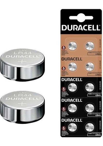 Duracell A76 LR44 1.5V Düğme Pil 10'lu