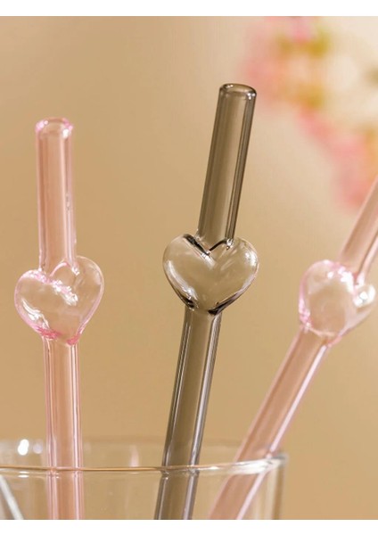 Kalp Desenli Cam Pipet 4'lü (W5) modelleri