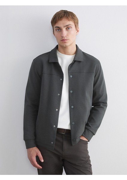 Yeni Sezon Rahat Kalıp Uzun Kollu Erkek Gömlek Ceket