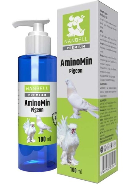 Aminomin Pigeon – Güvercin ve Kanatlılar Için Amino Asit ve Vitamin Takviyesi, 100 ml