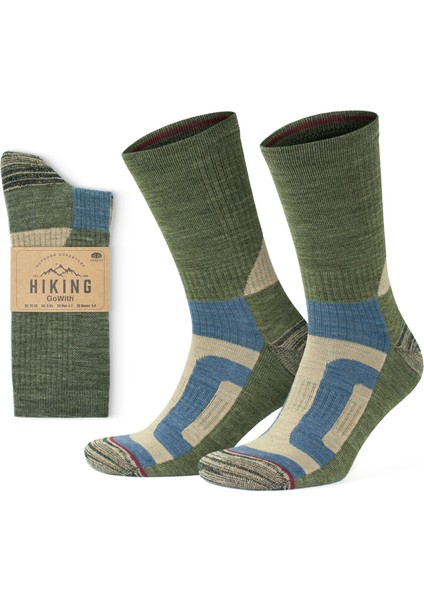 Yünlü Taban Altı Havlulu Dikişsiz Hiking Çorabı 3592