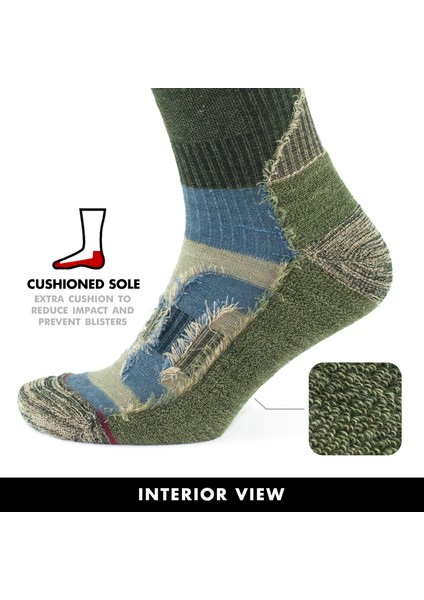 Yünlü Taban Altı Havlulu Dikişsiz Hiking Çorabı 3592 fiyatları