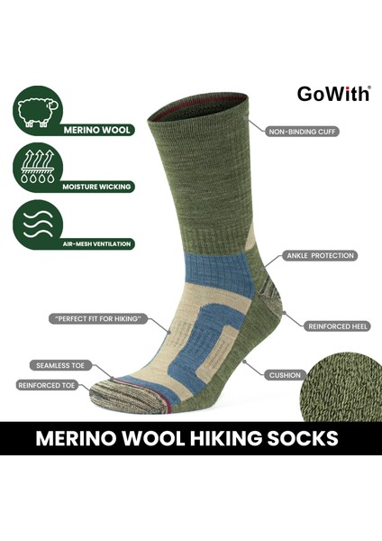 Yünlü Taban Altı Havlulu Dikişsiz Hiking Çorabı 3592 modelleri