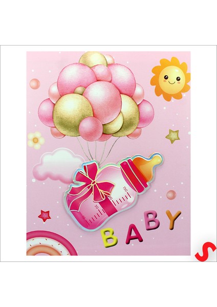 Bebek Fotoğraf Albümü Kutulu, 40 Resimlik - Pembe Biberon modelleri