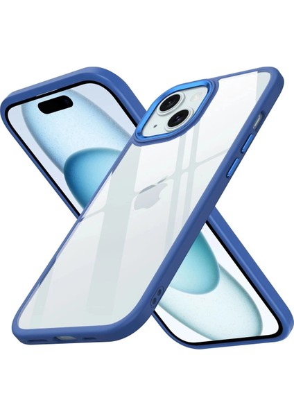 Bfs iPhone 15 Kılıf Power Silikon - Mavi