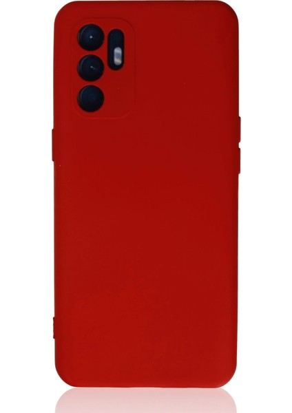 Bfs Oppo Reno 6 Kılıf Nano Içi Kadife Silikon - Kırmızı