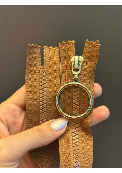 28X3 cm Kahverengi Dişli Fermuar fiyatları