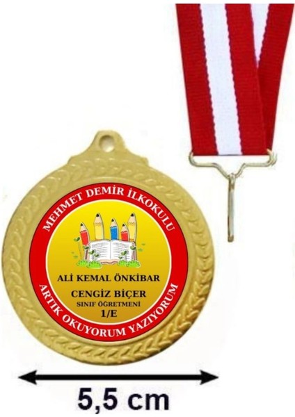Kişiye Özel Artık Okuyorum Madalyası ( 24 Adet )