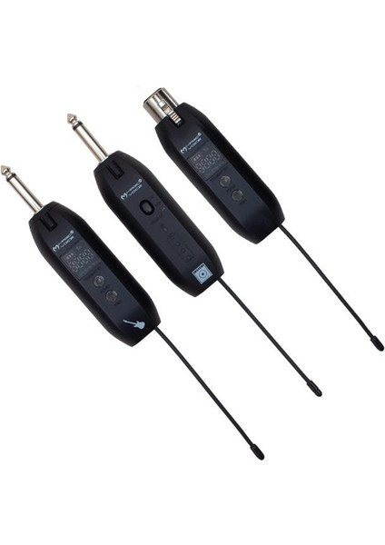 Magicvoice MV-19594 Uhf Göstergeli Kablosuz Amfi Mikrofon ve Enstrüman Aksesuarı Üçlü Set