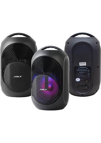 Shile SL-2018A El Mikrofonlu-Kumandalı Usb/sd/bt Işıklı Taşınabilir Şarjlı Seyyar Anfi modelleri