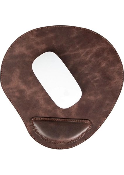 Bileklikli Deri Mouse Pad Antik Koyu Kahve modelleri