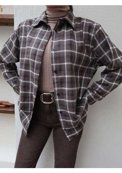 Oversize Ekose Gömlek modelleri