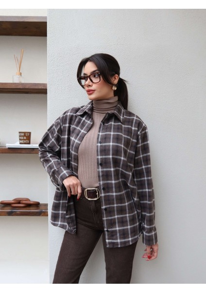 Oversize Ekose Gömlek fırsatları