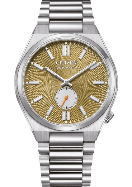NK5010-51X Erkek Kol Saati | 40 mm Paslanmaz Çelik Kasa, Altın Dokulu Kadran, Otomatik Mekanizma