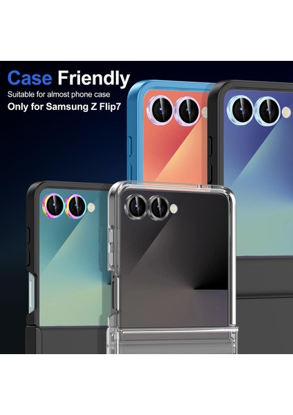 Samsung Galaxy Z Flip 7 Parmak Izi Bırakmayan Safir Anti-Reflective Sapphire Vault Kamera Lens Koruyucu indirimleri