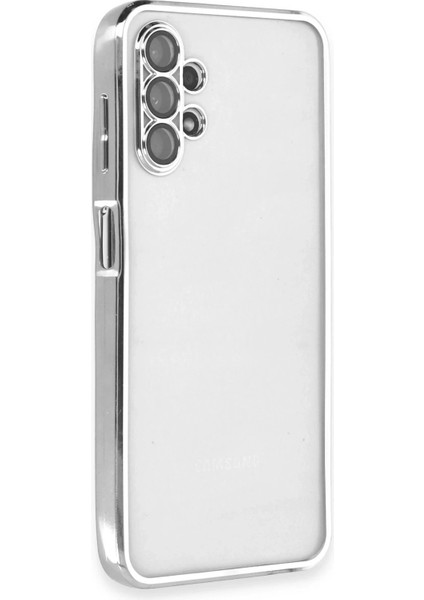 Bfs Samsung Galaxy A13 4g Kılıf Razer Lensli Silikon - Gümüş