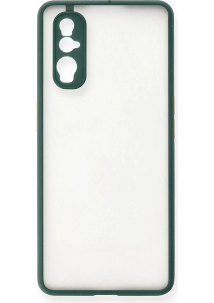 Bfs Oppo Find X2 Kılıf Montreal Silikon Kapak - Yeşil