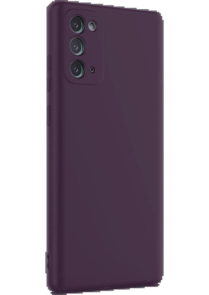 Bfs Samsung Galaxy Note 20 Kılıf First Silikon - Mürdüm