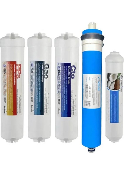 Yenisu Teknolojileri Su Arıtma Cihazı Kapalı Kasa Cihazlar Için 5li Inline Filtre Seti & Vontron
