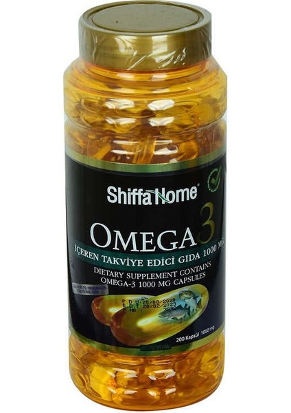 Shiffa Home Omega3 Yumuşak 1000 Mg x 200 Kapsül