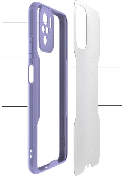 Bfs Xiaomi Redmi Note 10 Kılıf Platin Silikon - Kırmızı modelleri